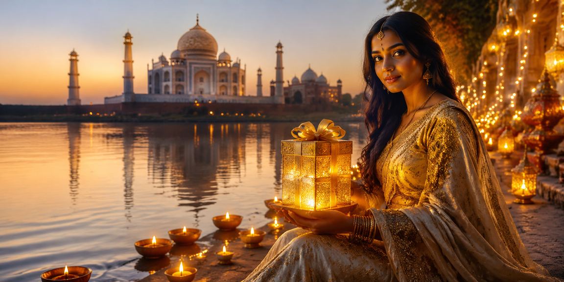 Indian players enjoying a Teen Patti game around a glowing table